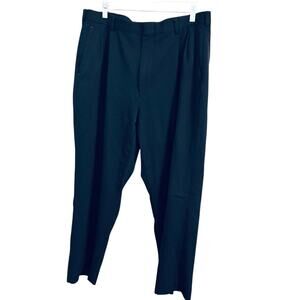 Lands' End Men's 100% Wool Traditional Pants  Navy Blue Size 36